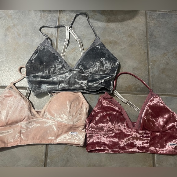 3 aeropostale sheer plush bralettes - Picture 2 of 5